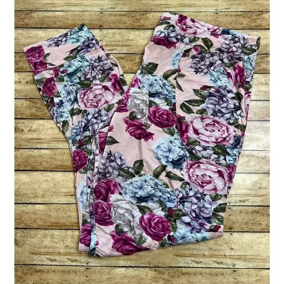 Posh Peanut Monroe Floral Bamboo Jogger Pajama Pants 2XL - Picture 1 of 4